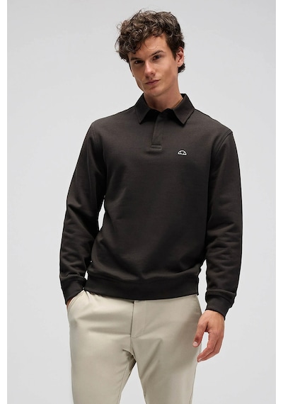 Ellesse Erkek Polo Yaka Sweat Em607-kh Koyu Haki Koyu Haki