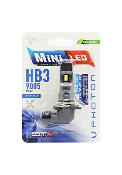Photon Ampul Mini Hb3 9005 12-24v Compact Led Tekli Blister Pht Cp2305 B1