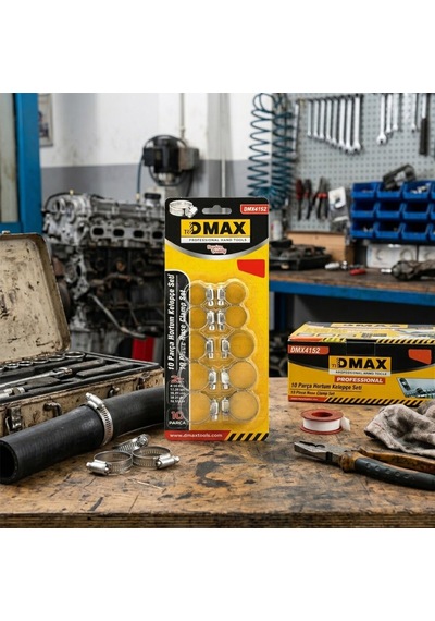 Dmax Dmx-4152 Metal Hortum Kelepçesi Seti 10 Adet- 12'li Paket Diger