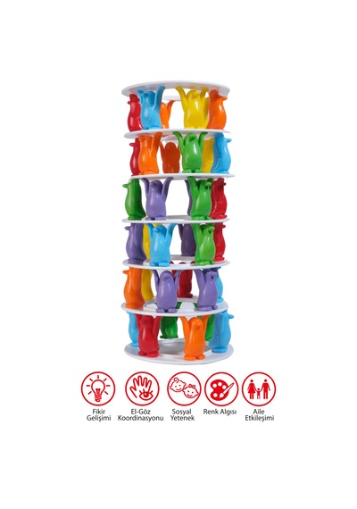 Penguen Tower - Penguenleri Çek, Kuleni Yıkma Eğlenceli Kutu Oyunu