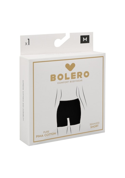 Bolero M32 Kadın Dikişsiz Pima Pamuk Toparlayıcı Şort Siyah