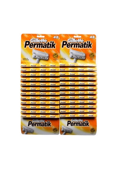 Permatik Tek Bıçaklı Traş Bıçağı 48x2 Permatik Kartela 96 Adet