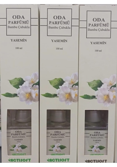 Oda Kokusu Bambu Çubuklu 100 Ml Yasemin 3lü Paket