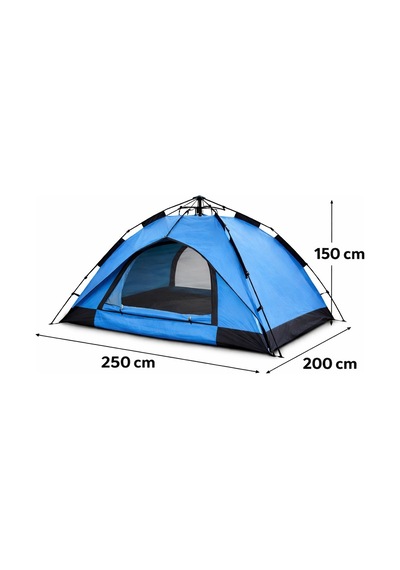 Büro Ev Ofis Kamp Keyfi İçin 200x250x150cm 4kişilik Otomatik Kurulum Çift Katman Doğa Aile Çadırı Diğer