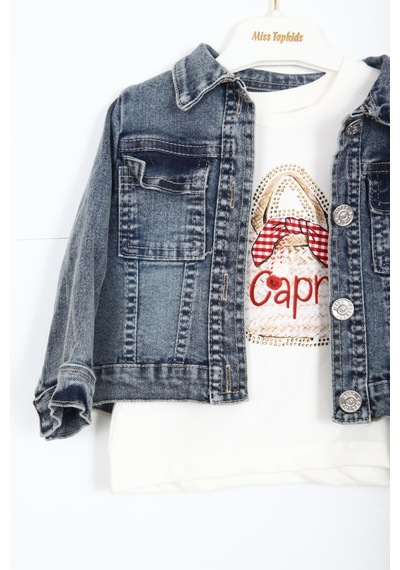 Xo Kids Kız Çocuk Alt Üst Etek Takım 6-36 Ay 3088 Mavi