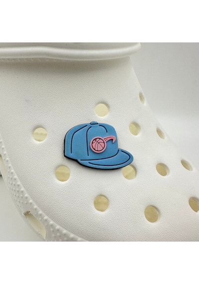 Crocs Terlik Süsü Ve Aksesuarı , Çanta Süsü Jibbitz3d Kabartma Şapka Kep 08 Görsel Figür Aksesuar Bebemavi-pembe