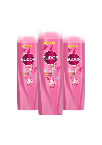 Elidor Güçlü ve Parlak Superblend Saç Bakım Şampuanı 3 x 400 ML