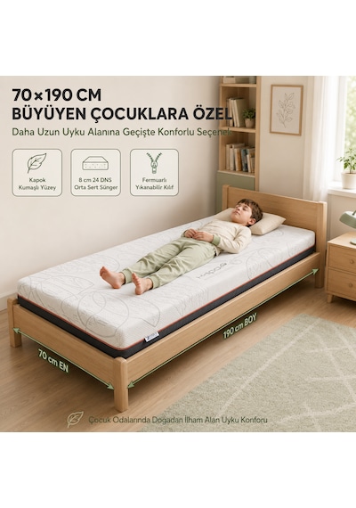 Baby Nature 8 Cm Sünger Bebek Ve Çocuk Yatağı Beşik, Park Yatak, Montessori Ve Çocuk Karyolası Fermuarlı Yıkanabilir Kılıf Kapok Kumaş 24 Dns Orta Sert Sünger Koruyucu Süprem 80 x 180 CM Baby Nature 8 Cm Sünger Bebek Ve Çocuk Yatağı Beşik, Park Yatak, Montessori Ve Çocuk Karyolası Fermuarlı Yıkanabilir Kılıf Kapok Kumaş 24 Dns Orta Sert Sünger Koruyucu Süprem 80 x 180 CM