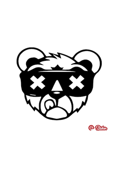 Ayı X Oto Sticker Bear X Araba Cam Sticker