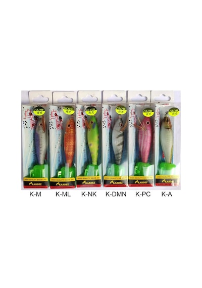 Ayrex Kardez Glow Squid Jig 10 Cm 10 Gr Fosforlu Kalamar Zokası