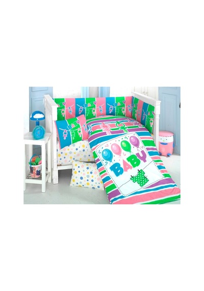 Komfort Home Bebek Uyku Seti 8 Parça Ranforce %100 Pamuk /Baby