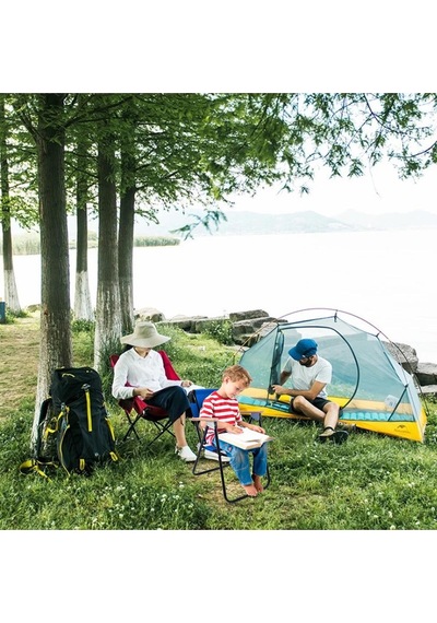 Exent 2 Adet 2-6 Yaş Lüx Çocuk Piknik Sandalyesi-mini Kamp Sandalyesi-pembe Çok Renkli