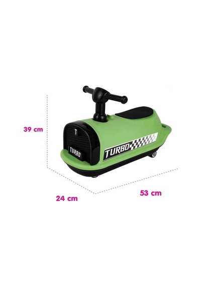 İlk Arabam Turbo Bin Git - Müzikli Ve Işıklı Gelişim Destekleyici Eğitici Çocuk Arabası Yeşil
