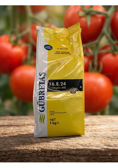 16.8.24+2mgo+me Yüksek Potasyumlu Meyve Büyütücü Toz Gübre - 1 Kg