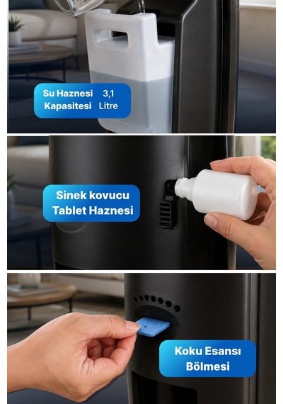 Reyo Diablo 90w İyonizer Ve Kumandalı Buharlı Vantilatör