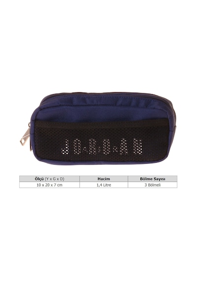 Jordan Air New York Navy Blue Üç Bölmeli Lacivert Erkek Çocuk Kalem Çantası/kalemlik - Q3167