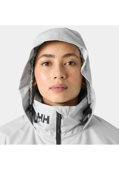 Helly Hansen W Crew Kapüşonlu Pile Mont Gri