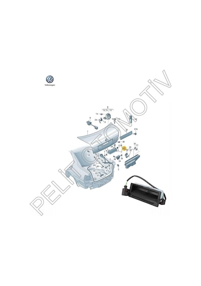 Touareg Bagaj Kapak Açma Kolu 1j0827566l 2003-2010