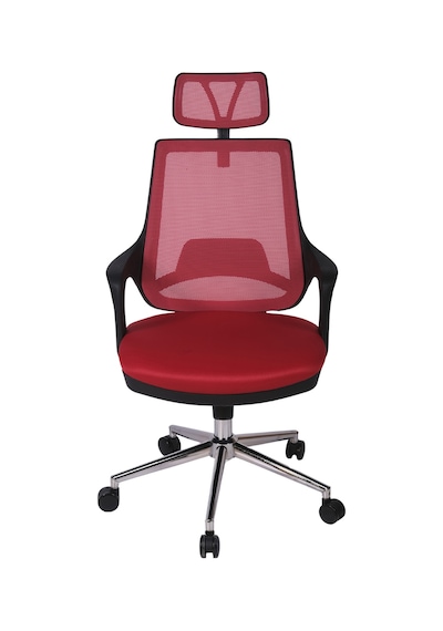 Ofisbazaar Buya Fileli Ofis Koltuğu Ergonomik Ve Modern Tasarım Kırmızı Kırmızı
