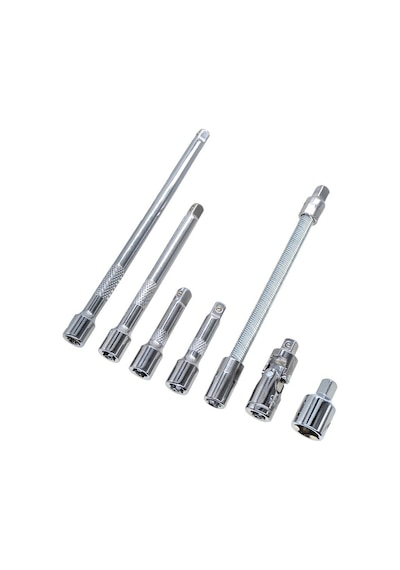 6497 1/4" Lokma Uzatma Arakol Adaptör Seti 7 Parça