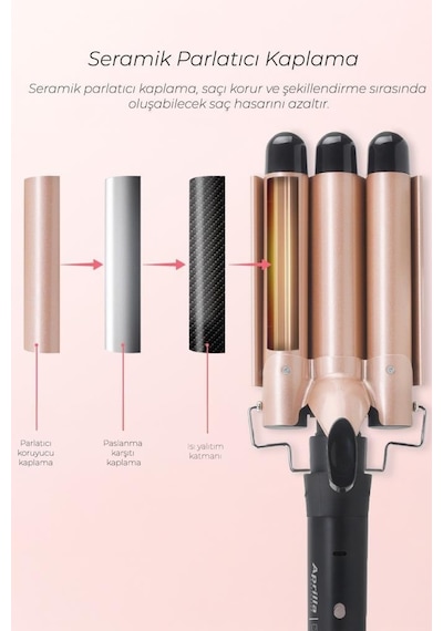 Aprilla Hızlı 3lü Su Dalgası Wag Maşası 32mm