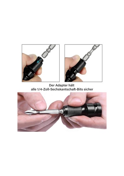 2 Adet Darbeli Matkap Ucu Adaptörü, Uç Tutucu, Lokma Adaptörü, 1/2 İnç 1/4 İnç Uç Adaptörü, Darbeli Matkap A