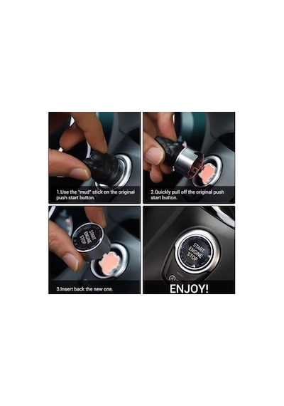 Bmw Start Stop Tuşu F30 F22 F20 F32 F10 G30 Siyah Renk 636