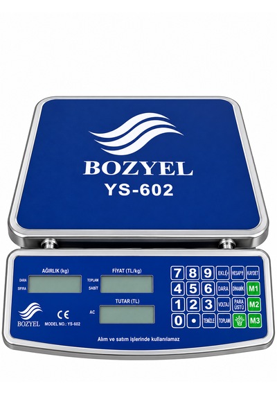 60 Kg Terazi-komple Metal Kasa-şarjlı-  Hesaplama-toplama Özellikli-büyük Akü Uzun Şarj