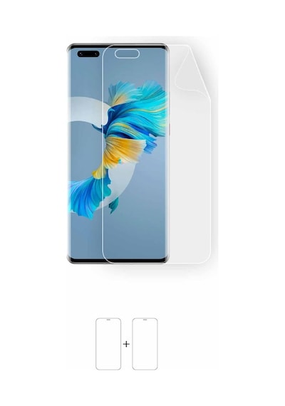 Huawei Mate 40 Pro Ekran Koruyucu 1+1 Ön Poliüretan Film