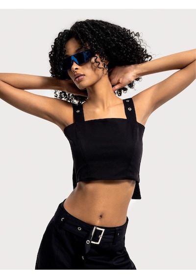 Loft Crop Kadın Top Lf2035100 Q1.v1 Siyah