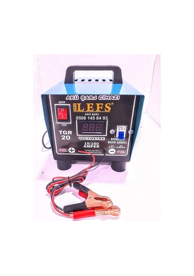 Tam Otomatik Bakır Sargılı Akü Şarj Cihazı 12 V 20 Amper 180 Ampere Kadar Şarj
