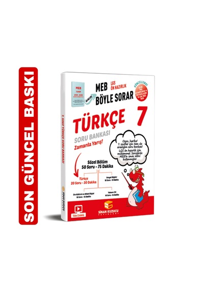 2025-2026 7.sınıf Türkçe Soru Bankası Sinan Kuzucu