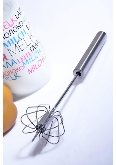 Çelik Basmalı Otomatik Çırpıcı 34 Cm