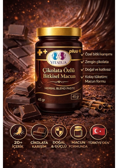 Vita Tua Çikolata Özlü Bitkisel Macun 3 x 45 G