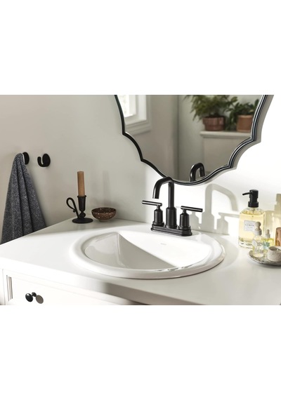 Moen Gibson Mat Siyah İki Saplı Orta Set Yüksek Ark Modern Banyo Diğer