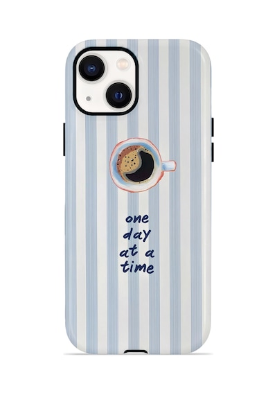Apple iPhone Uyumlu 13 Vorian Çift Katmanlı Kılıf One Day Coffee