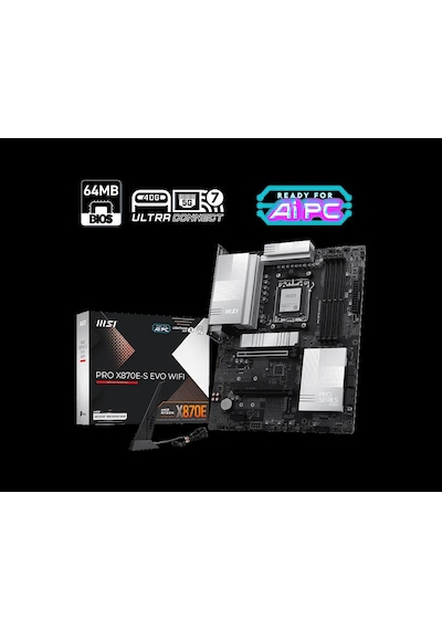 Msı Pro X870e-s Evo Wıfı Ddr5 Am5