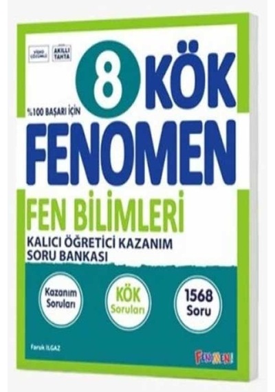8. Sınıf Kök Fen Bilimleri Soru Bankası Fenomen Yayınları