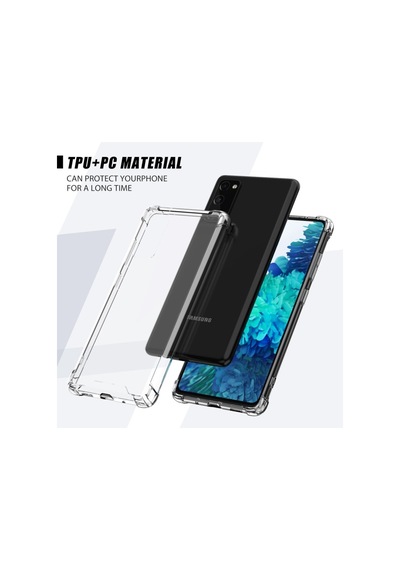 Samsung Uyumlu Galaxy S20 Fe Kılıf Antishock Darbe Emici Şeffaf Silikon