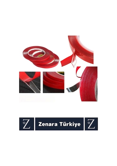 Premium Nano Teknoloji Güçlü Tamir Cam İç Dış Mekan Montaj Çift Taraflı Şeffaf Bant 1.5 Mt X 10 Adet
