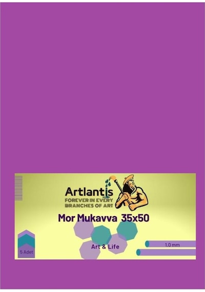 Renkli Mukavva 35X50 5 Adet Artlantis Renkli Mukavva 5 Adet