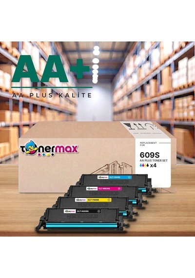 Samsung Clt-609s Cmyk Uyumlu Toner Seti Aa Plus / Clp-770 / Clp-775 / Clt-k609s / Clt-c609s / Clt-m609s / Clt-y609s