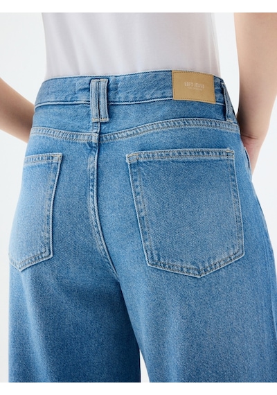 Palazzo Palazzo Fıt Kadın Pantolon Denim