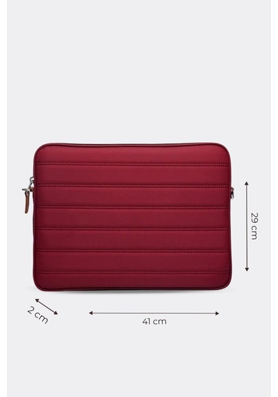 Mussen Laptop Kılıfı Su Geçirmez Macbook Neo Air Pro 15-16 İnç Bordo Bordo