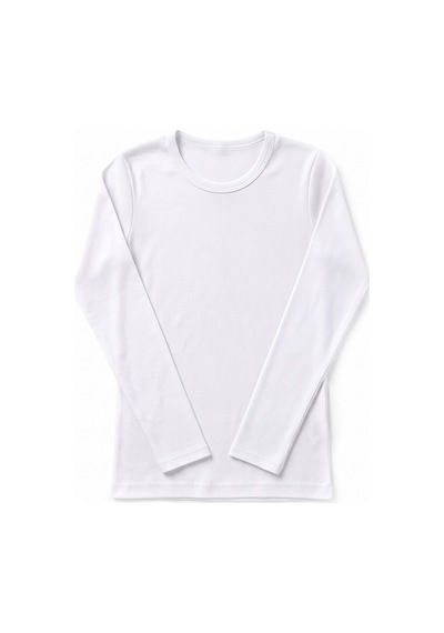 Öts Erkek Çocuk %100 Pamuk T-shirt Uzun Kollu Ribana Günlük Giyim Kombin 7016 Beyaz