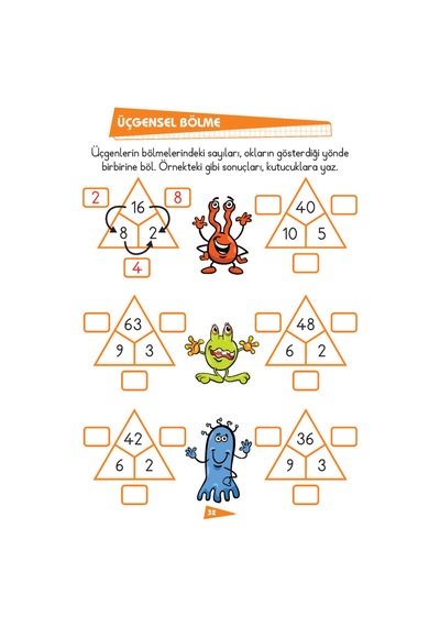 Çıkartmalı Bölme-İlk Okul Eğlenceli Matematik- Limonkids
