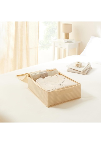 Home Wave 2'li Bej Pötikare Destekli Kutu Hurç Set 31 X 38 X 12 Cm Çok Renkli