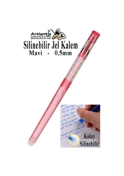 Silinebilir Jel Kalem Mavi 1 Adet Silinebilir Tükenmez Kalem Pilot Kalem Mürekkepli Kolay Silinebilir Kumaş Kalemi Pembe