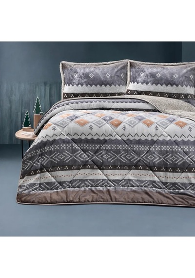 Comforter Yatak Örtüsü Seti 3 Parça - Çift Kişilik Giza