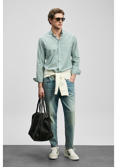 Lufian Davıd Smart Jean Erkek Pantolon Slim Fit Yeşil Yeşil 111200237100600